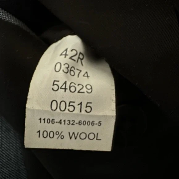 Joseph Jos A Bank Wool Gray 2 Piece Suit Slim Fit 42r
